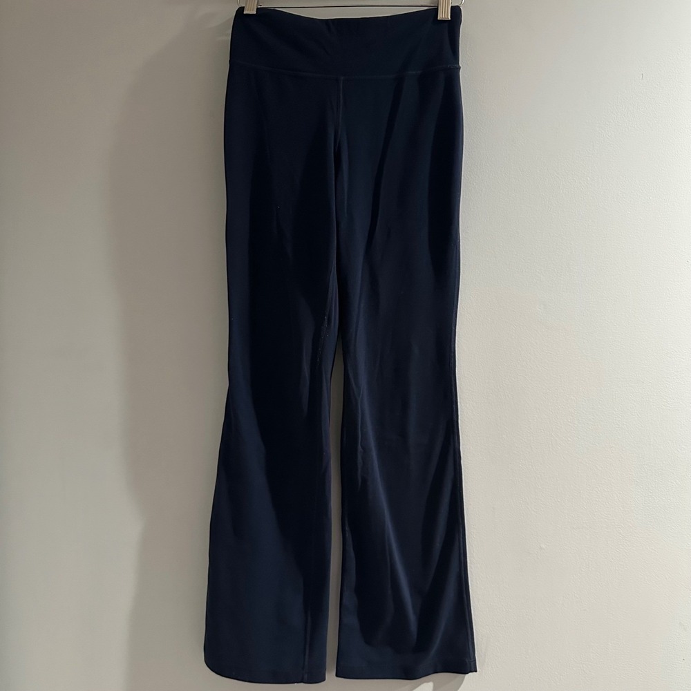 Athleta Girl‎ High Rise Chit Chat Flare Pant Navy Blue XL 14 Yoga Leggings
